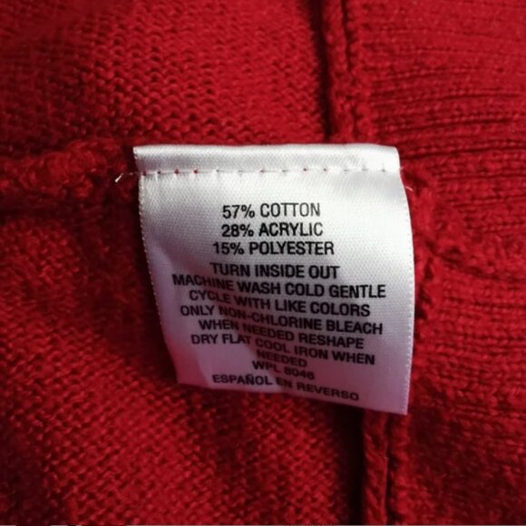Red Cowl Neck Sweater -Style & Co for Macy's - Picture 5 of 6